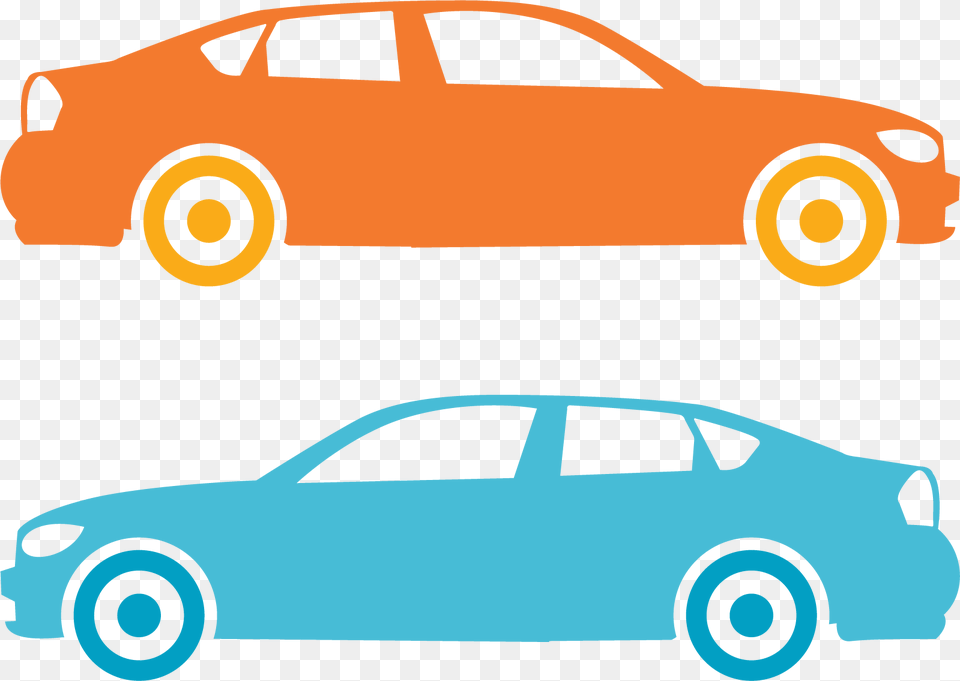 Orange Car Silhouette, Sedan, Vehicle, Transportation, Machine Free Transparent Png