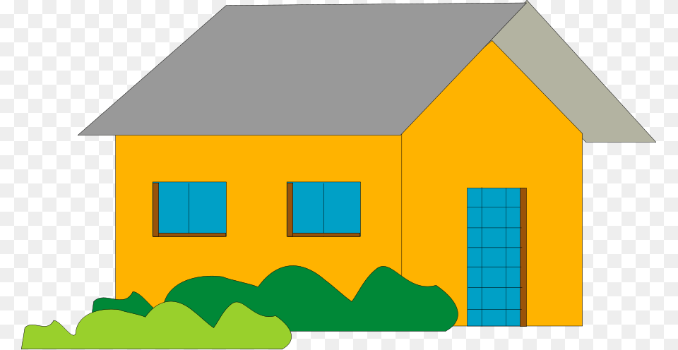 Orange Cartoon Home Svg Clip Art For Web Shelter Clipart, Architecture, Building, Countryside, Hut Png Image