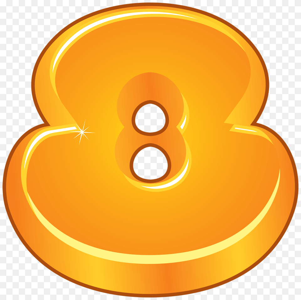 Orange Cartoon Number Eight Clipart Gallery, Text, Symbol Png
