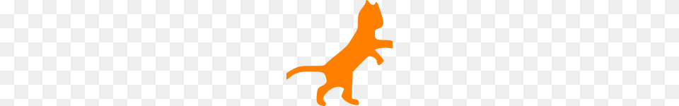 Orange Cat Clipart Orange Cat Dancing Sillohette Clip Art, Animal, Gecko, Lizard, Reptile Free Transparent Png