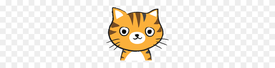 Orange Cat Cute Cute Line Stickers Line Store, Animal, Mammal, Pig, Pet Free Png Download