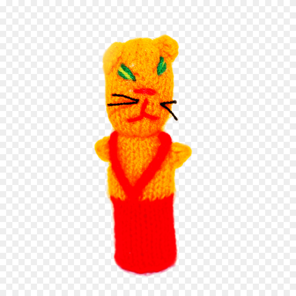 Orange Cat In Overalls Buy Finger Puppets Thumbthings Handmade, Toy, Face, Head, Person Free Png Download