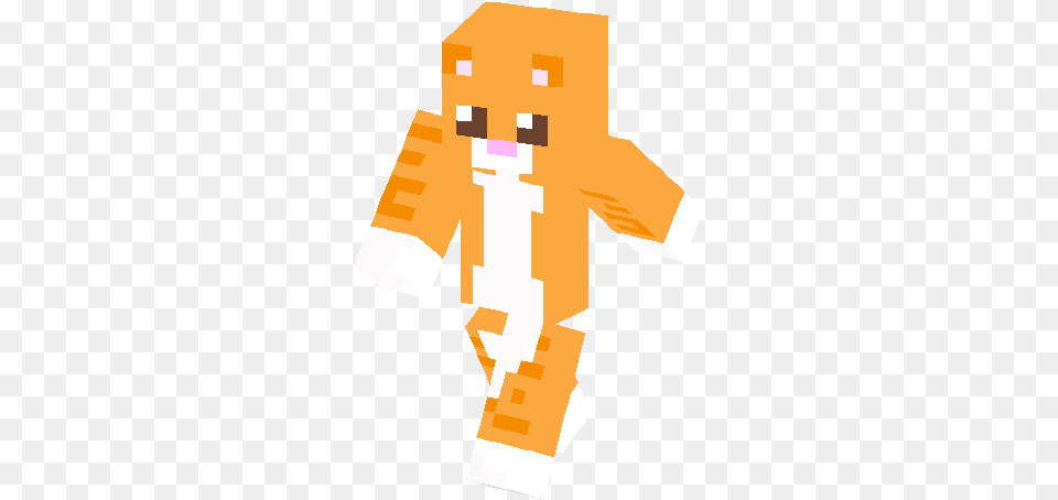 Orange Cat Skin Minecraft Cat Skin, Person Free Png Download