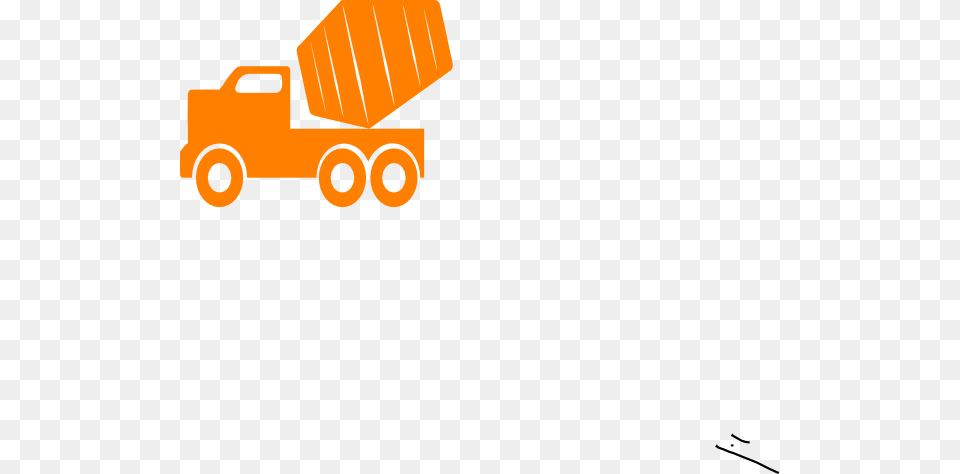 Orange Cement Truck Clip Art, Grass, Plant, Lawn, Device Free Transparent Png