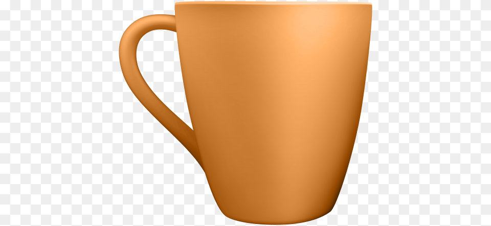 Orange Ceramic Mug Clip Art, Cup, Beverage, Coffee, Coffee Cup Free Png Download