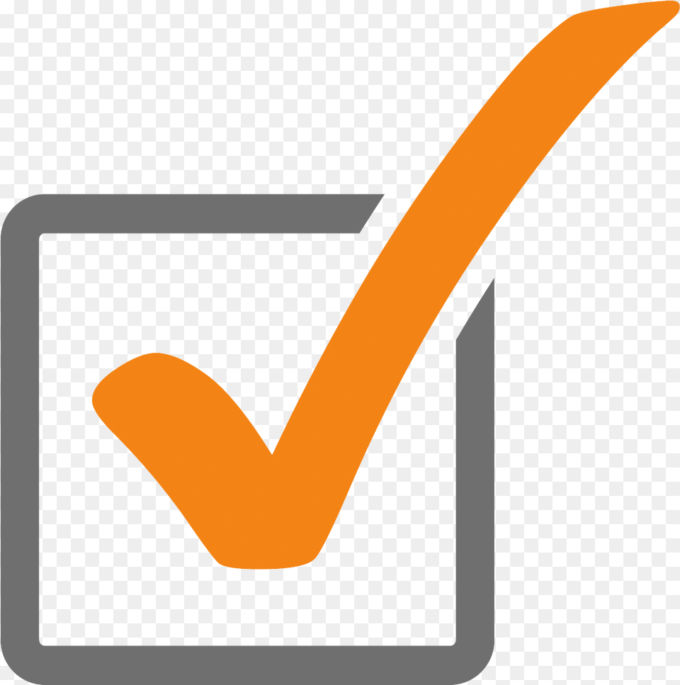 Orange Check Mark Icon Orange Check Box Icon, Smoke Pipe, Text Png Image