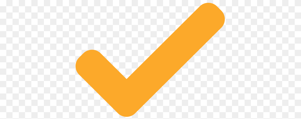 Orange Check Mark Symbol Check Mark, Text Png Image