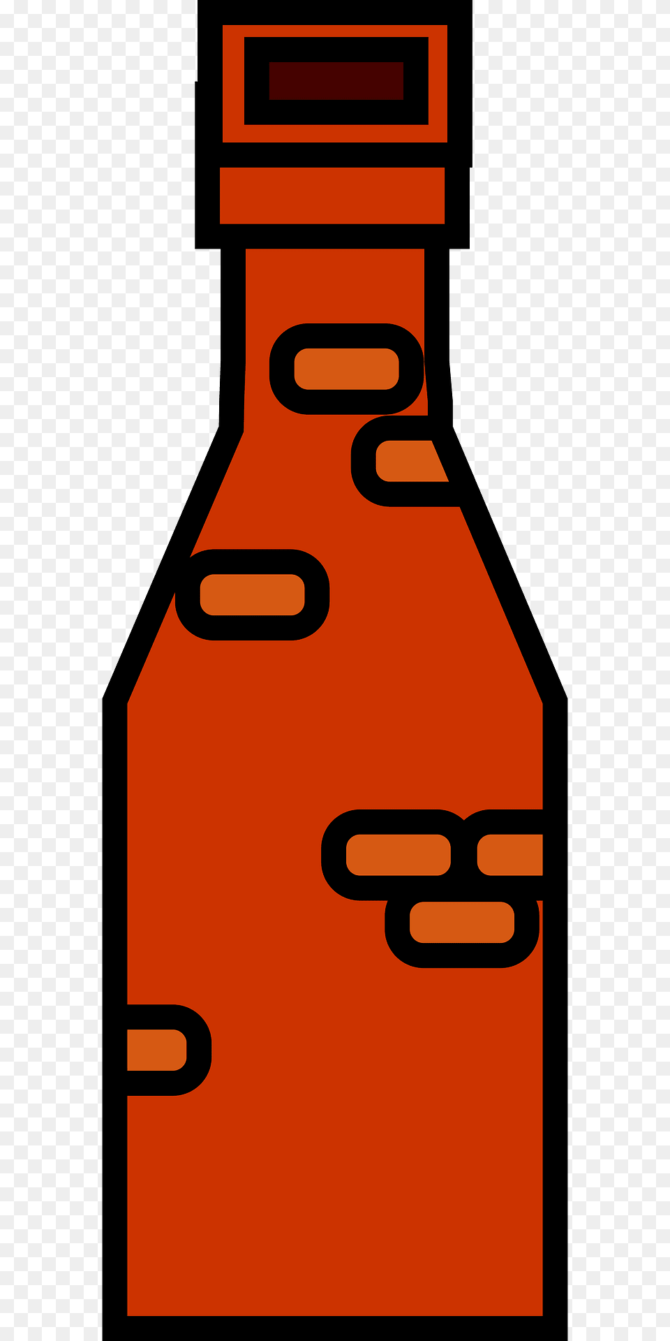 Orange Chimney Clipart, Bottle, Beverage, Pop Bottle, Soda Png