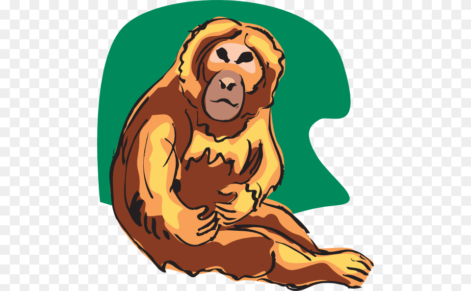 Orange Chimp Clip Art, Baby, Person, Animal, Mammal Free Png Download
