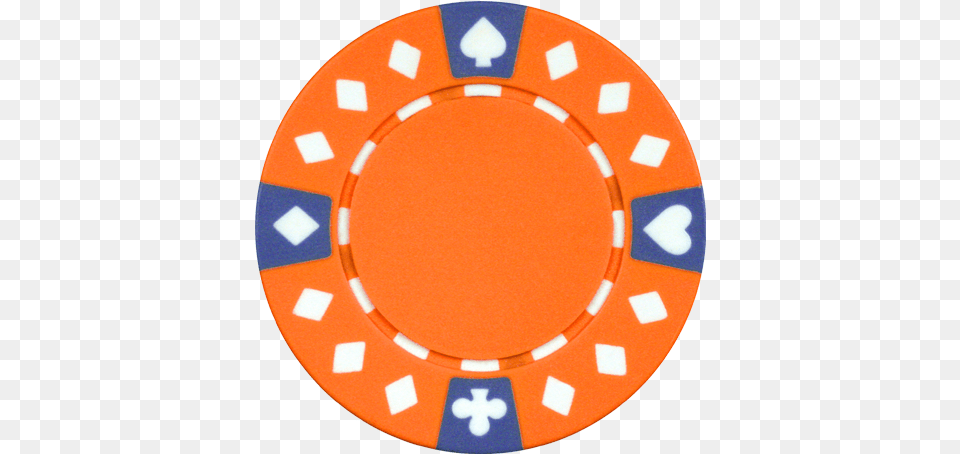Orange Chip Diamond Suited Poker Chip, Game, Gambling Free Transparent Png