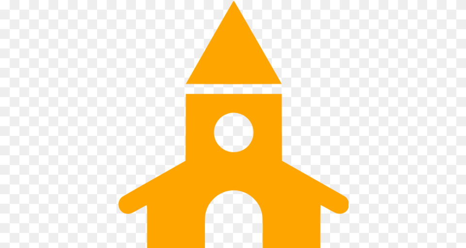Orange Church Icon Orange Church Icons Church Icon Orange, Architecture, Bell Tower, Building, Tower Free Transparent Png