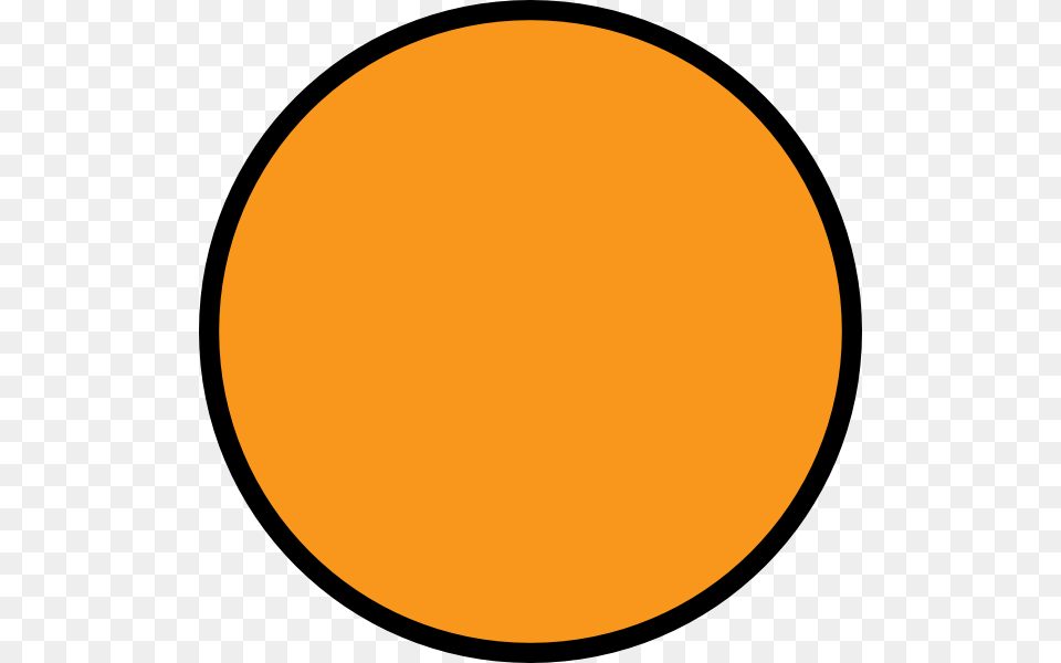 Orange Circle Clipart Orange Circle With Black Outline, Oval, Sphere, Outdoors Free Png Download