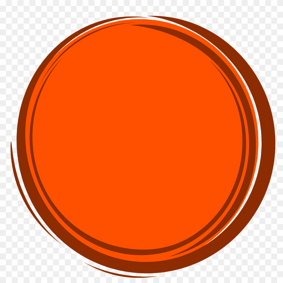 Orange Circle Frame Circle, Oval, Astronomy, Moon, Nature Free Png