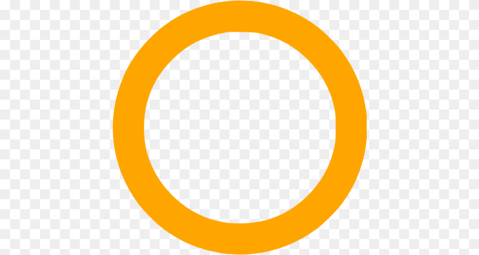 Orange Circle Outline Icon, Oval Png