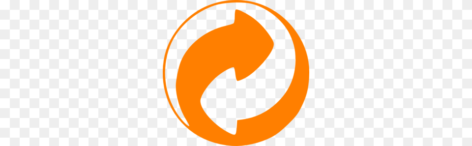 Orange Circular Arrows Clip Art, Symbol, Logo Png