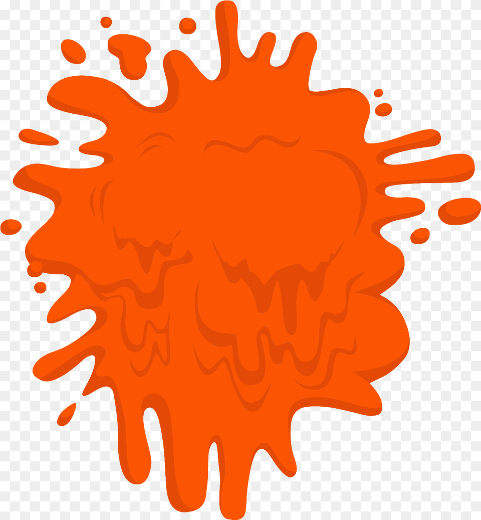 Orange Clip Art Splat Splat Orange Splat Nickelodeon Logo Blank, Stain, Fire, Flame Png