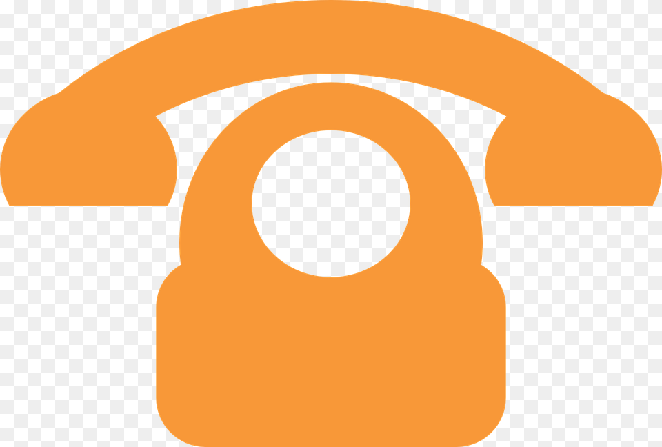 Orange Clipart Cell Phone Brown Telephone Icon, Disk Png Image