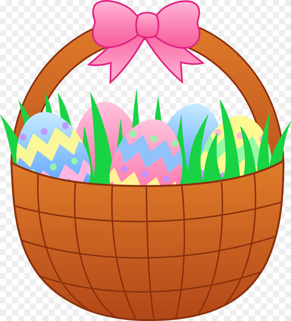 Orange Clipart Easter Egg Cute Cartoon Easter Basket, Food, Easter Egg Free Transparent Png