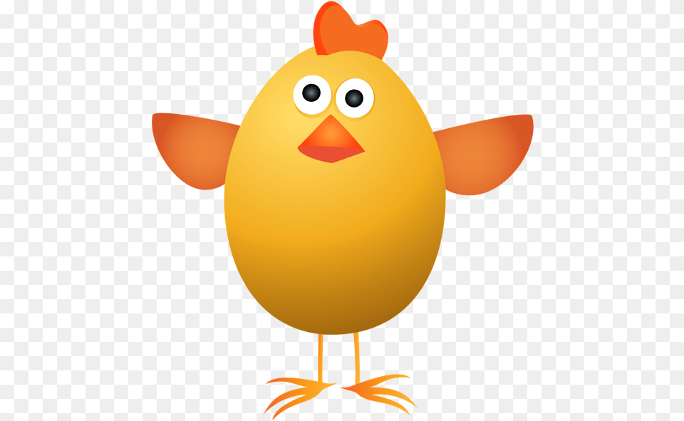 Orange Clipart Hen Cartoon Roast Chicken, Animal Png Image