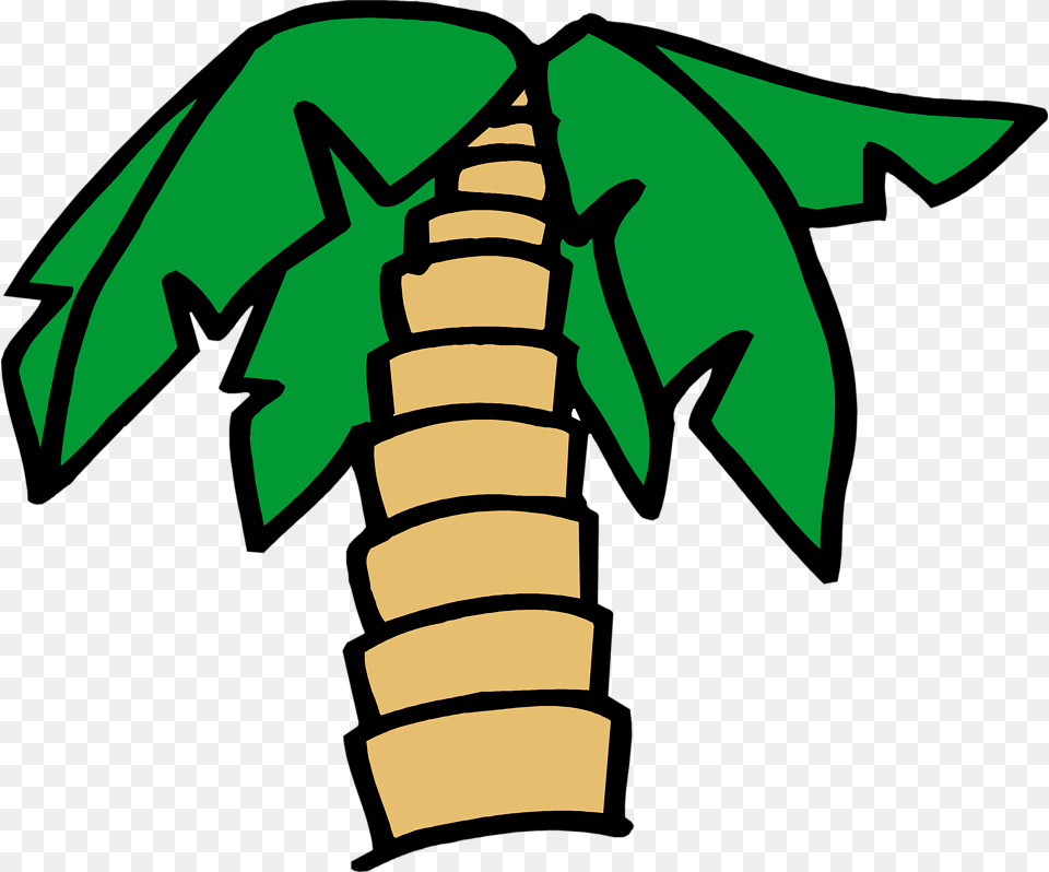 Orange Clipart Palm Tree Transparent Cartoon Palm Tree Palm Tree Cartoon Transparent, Vegetable, Bamboo, Bamboo Shoot, Produce Free Png Download