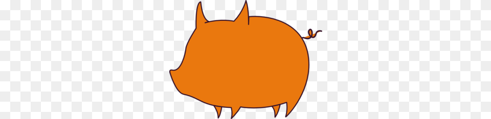 Orange Clipart Pig, Person, Piggy Bank Free Png Download