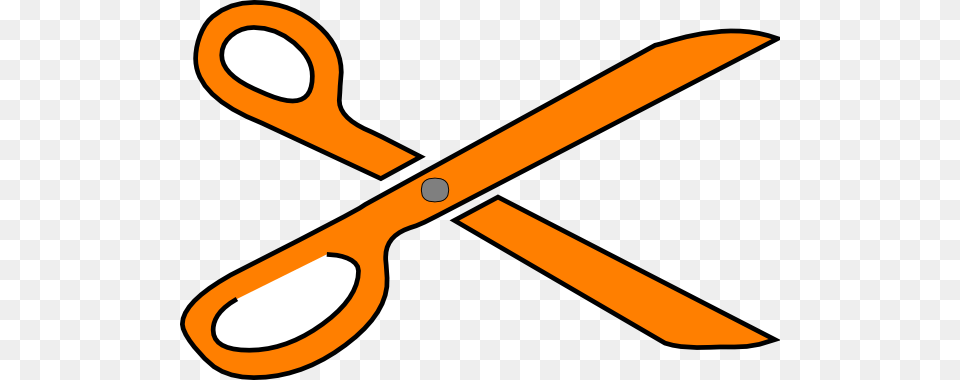 Orange Clipart Scissors Orange Scissors Clipart, Blade, Dagger, Knife, Weapon Free Png