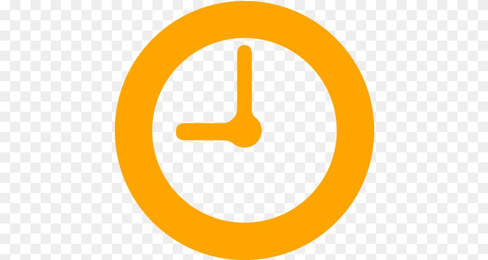 Orange Clock 10 Icon Orange Clock Icons Orange Clock, Sign, Symbol Free Png Download