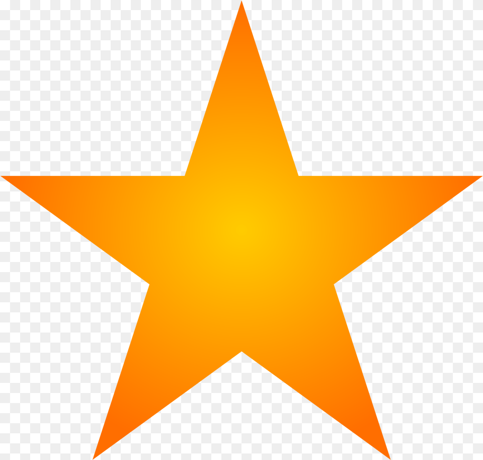 Orange Color Background Yellow Star, Star Symbol, Symbol Png