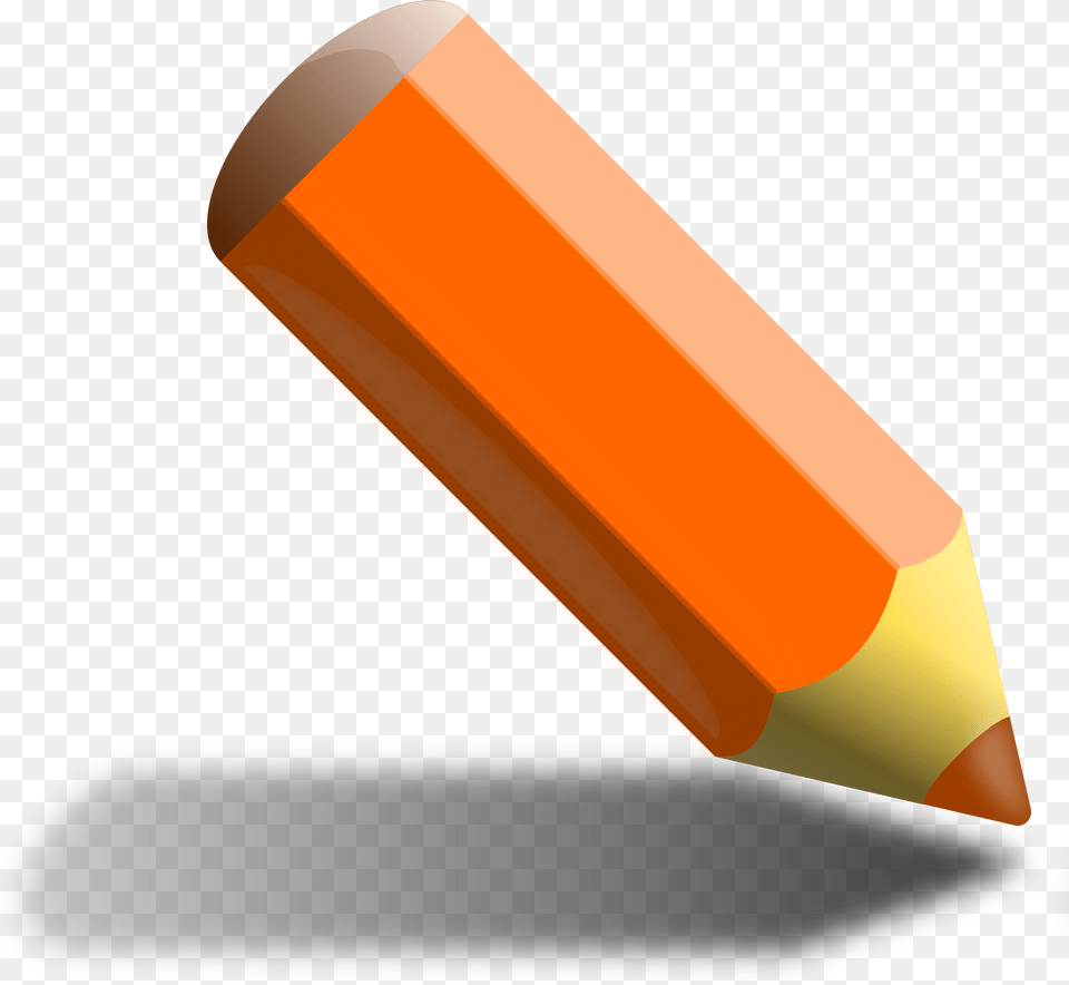 Orange Color Pencil Clipart Free Transparent Png