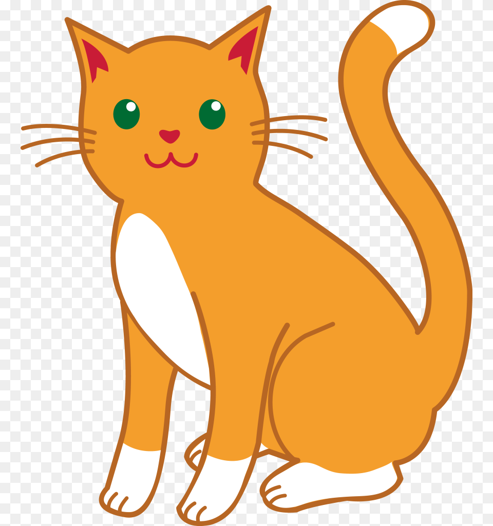 Orange Color The Cat Cat Clipart Background, Animal, Mammal, Pet, Abyssinian Free Png