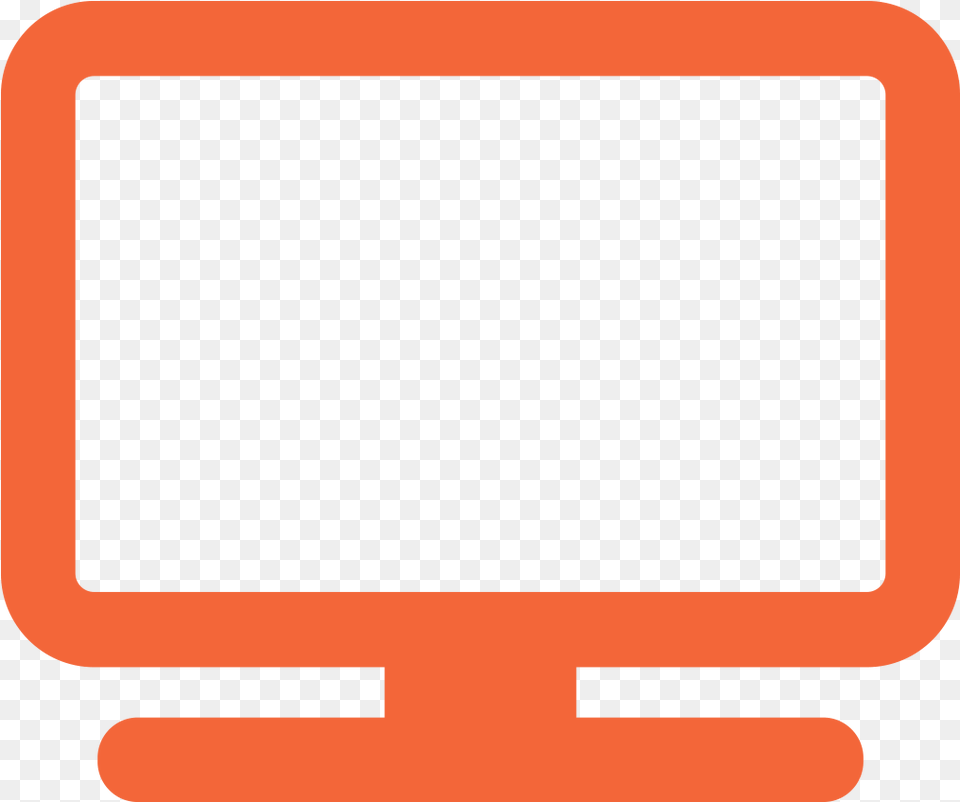 Orange Computer Icon Transparent, Computer Hardware, Electronics, Hardware, Monitor Free Png