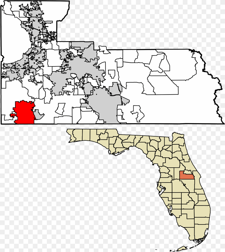 Orange County Fl Municipality Map, Chart, Plot, Atlas, Diagram Png