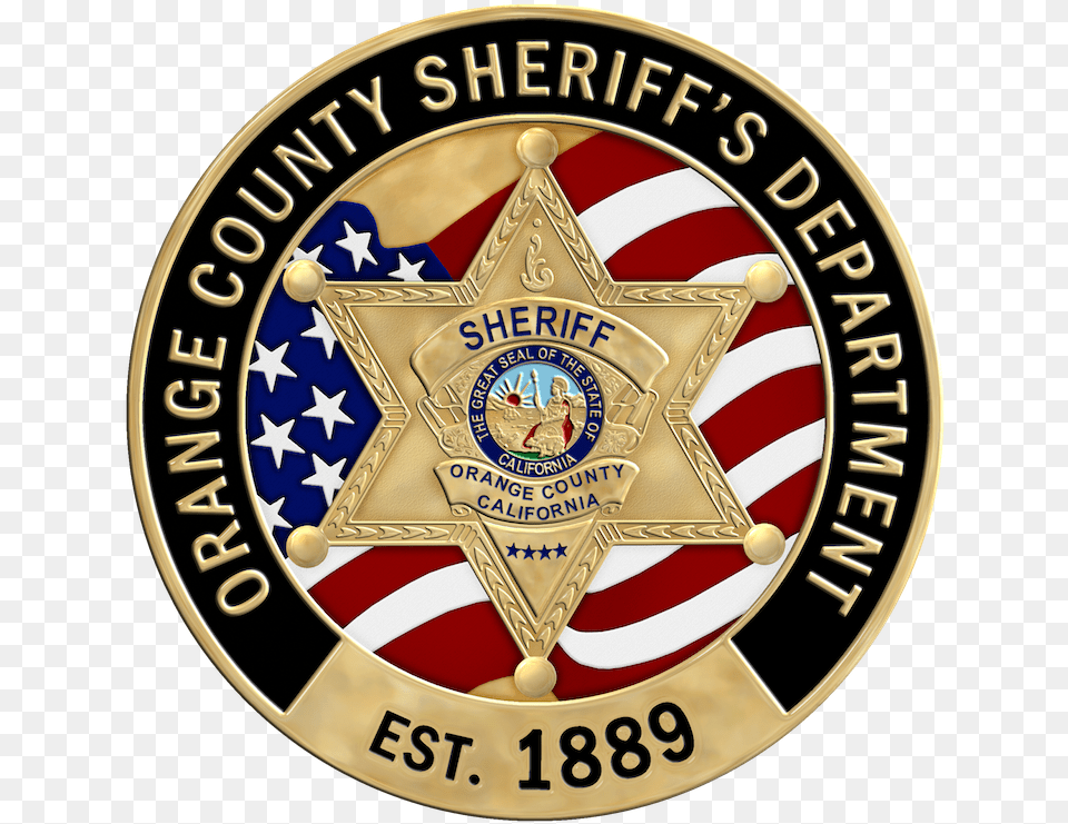 Orange County Sheriff39s Department Deputy Injured By Orange County Sheriff39s Department Logo, Badge, Symbol, Wristwatch Png