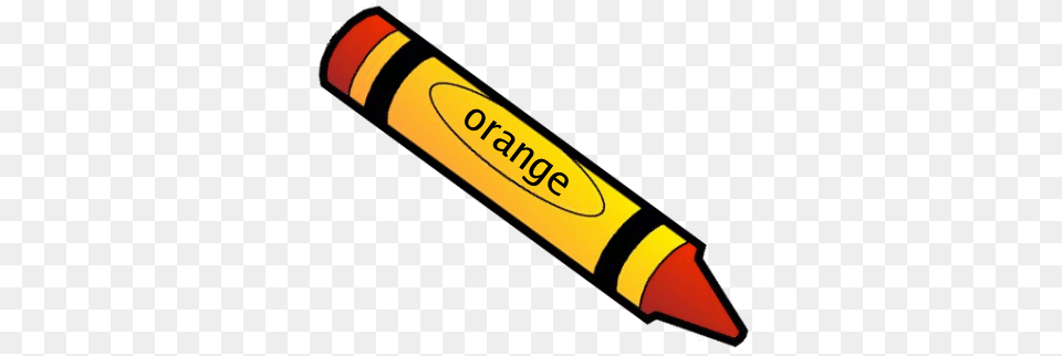 Orange Crayon Clipart Free Png