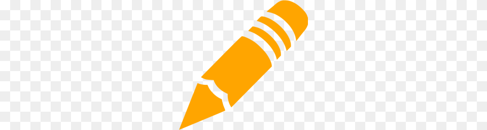 Orange Crayon Icon, Art Free Png Download