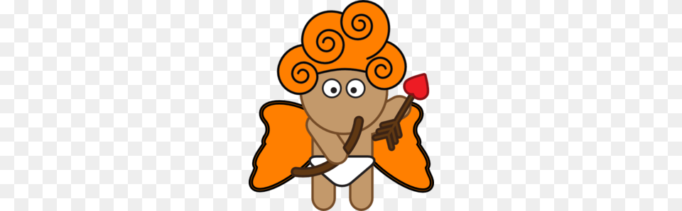 Orange Cupid Clip Art, Face, Head, Person, Food Free Png Download