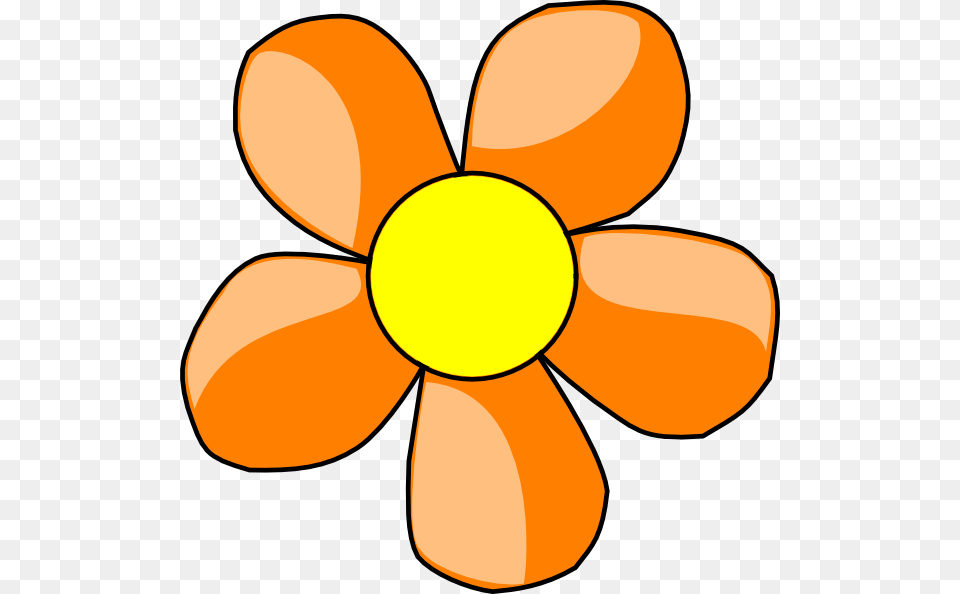 Orange Daisy Clipart, Flower, Plant, Machine, Propeller Png Image