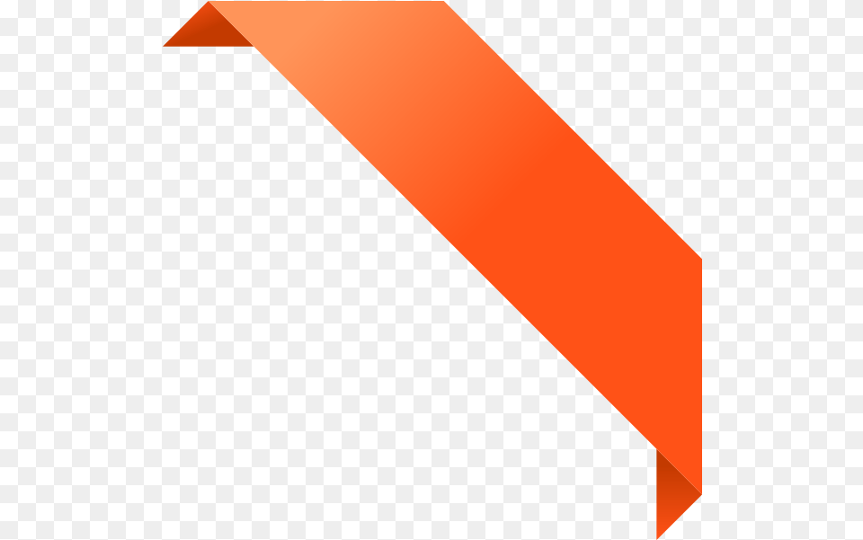 Orange Design Corner Ribbon Vector Data Orange Ribbon, Sash Free Transparent Png