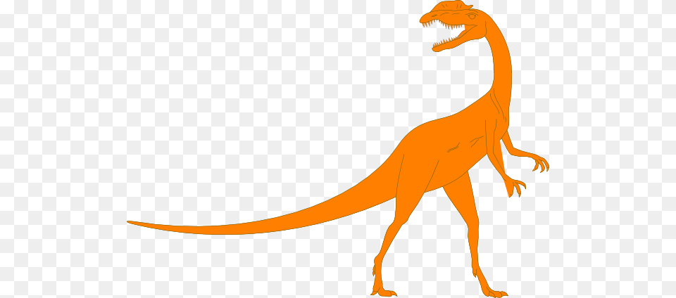 Orange Dino Clip Art, Animal, Dinosaur, Reptile, T-rex Png
