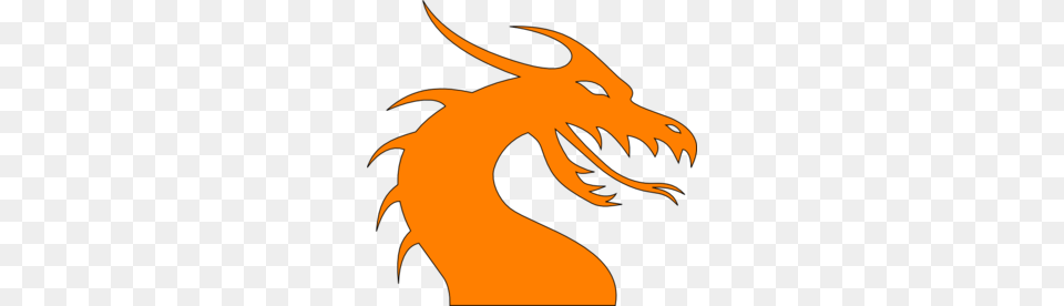 Orange Dragon Clip Art Free Png