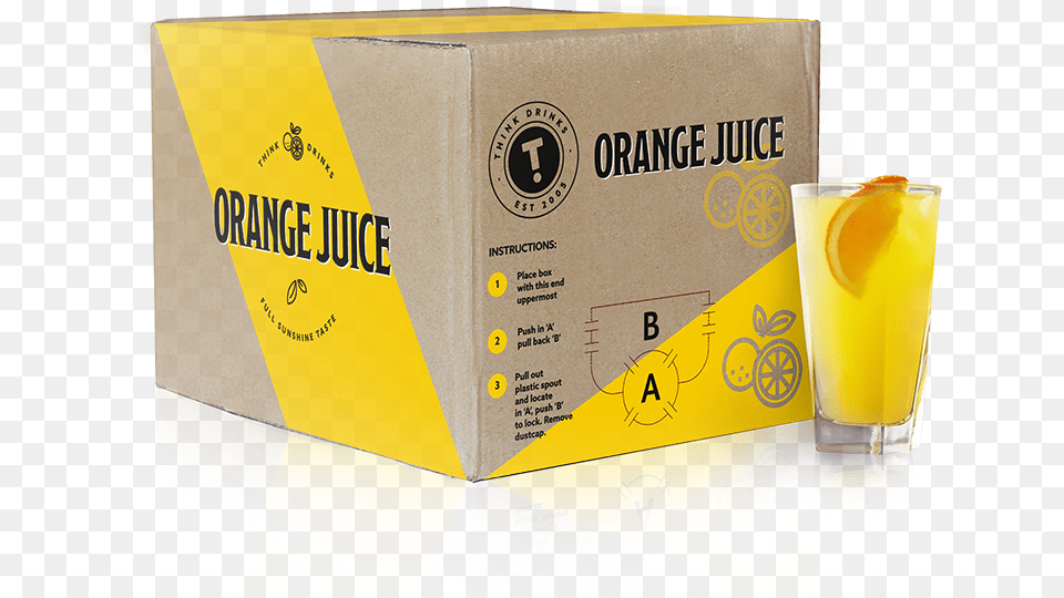 Orange Drink, Box, Cardboard, Carton, Beverage Png Image