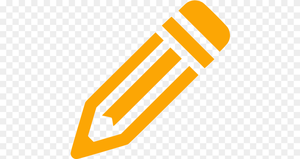 Orange Edit Icon Edit Icon Orange, Pencil Png Image