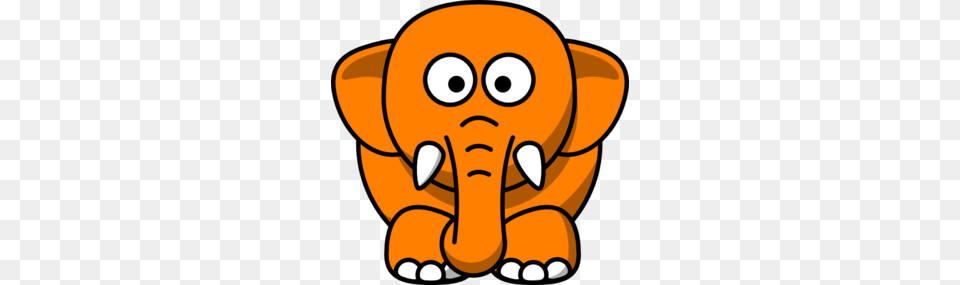 Orange Elephant Clip Art, Animal, Wildlife, Baby, Person Png Image