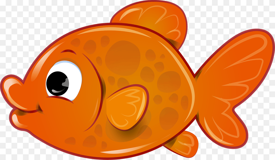 Orange Fish Clipart, Animal, Sea Life, Goldfish Free Png Download