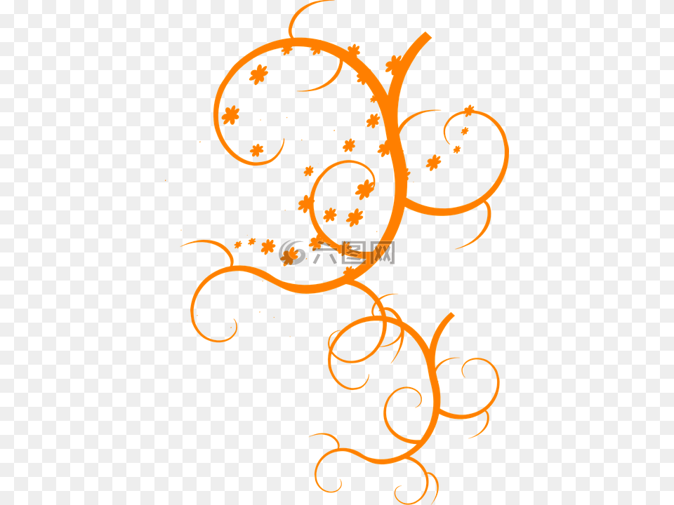 Orange Floral Design, Art, Floral Design, Graphics, Pattern Free Transparent Png
