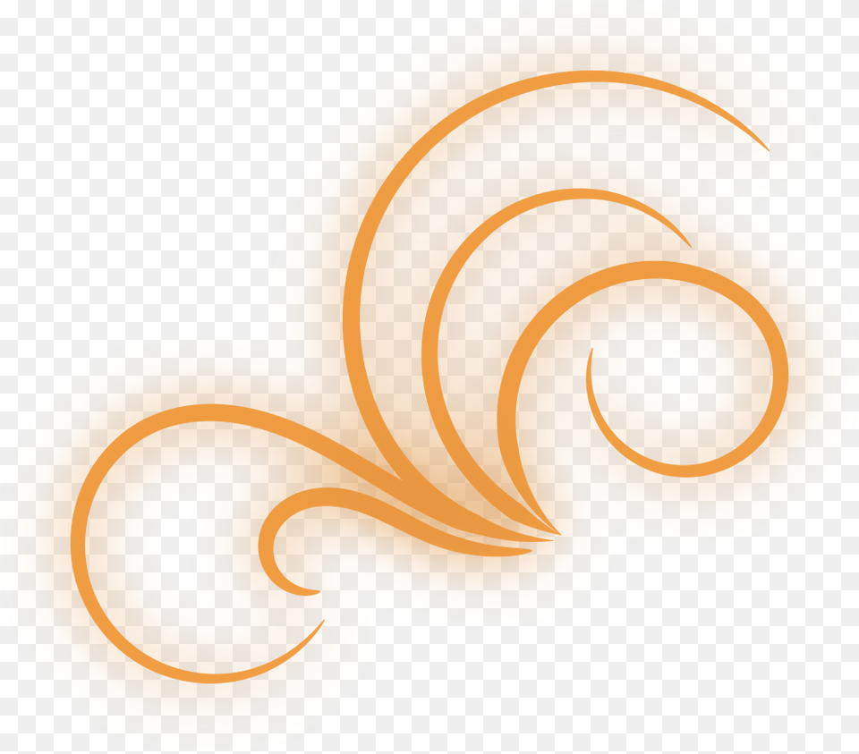 Orange Flourish Png Image