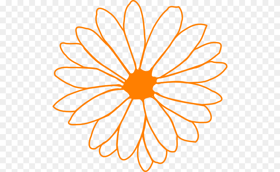 Orange Flower Clip Arts Dahlia, Daisy, Plant, Petal Free Png Download
