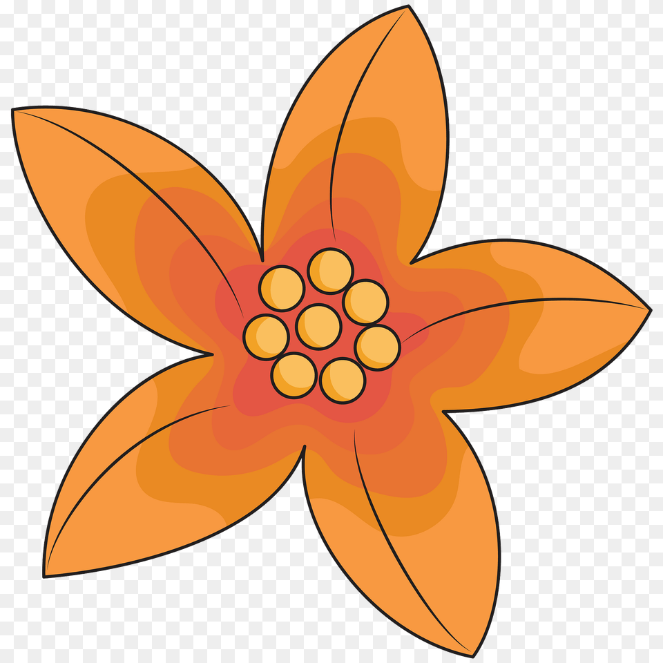 Orange Flower Clipart, Graphics, Art, Dahlia, Floral Design Free Transparent Png