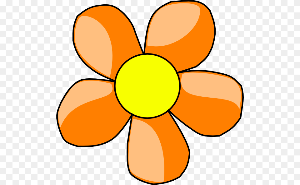 Orange Flower Clipart Boarder, Daisy, Plant, Machine, Propeller Free Transparent Png