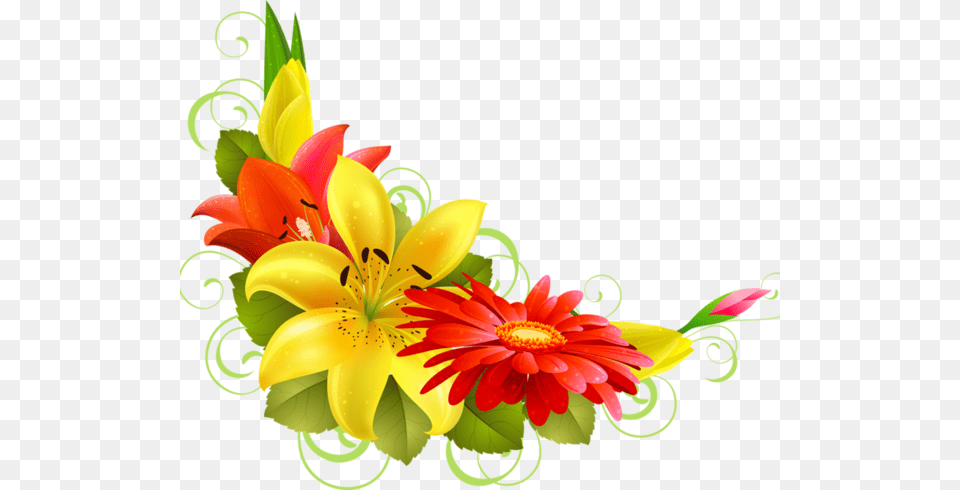 Orange Flower Clipart Corner, Art, Floral Design, Flower Arrangement, Flower Bouquet Free Transparent Png